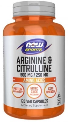 Arginine 500 мг & Citrulline 250 мг - 120 капсули