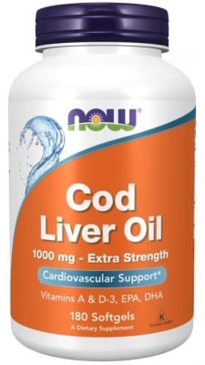 Cod Liver Oil 1000 мг - 180 дражета