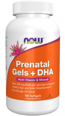 Pre-Natal + DHA - Витамини за бременни - 180 дражета