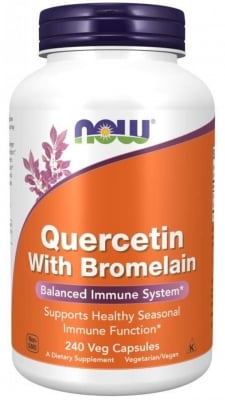 Quercetin + Bromelain - 240 капсули