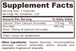 CALCIUM PYRUVATE 750 мг - 120 капсули