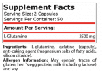 GLUTAMINE CAPSULES 1250 мг - 100 капсули