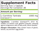 L-CARNITINE 1000 мг - 30 капсули