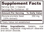 MUCUNA PRURIENS 350 мг - 60 капсули