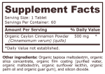 ORGANIC CINNAMON 500 мг - 60 таблетки