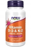 Витамин D-3 1000 IU & K2 45 мкг - 120 веган капсули